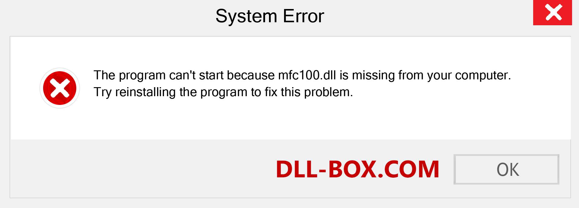  mfc100.dll file is missing?. Download for Windows 7, 8, 10 - Fix  mfc100 dll Missing Error on Windows, photos, images